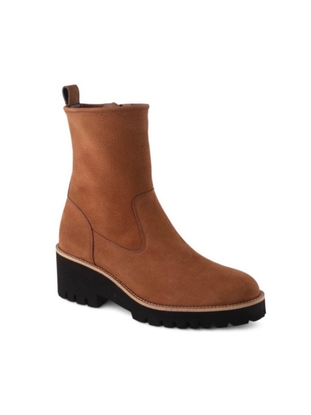 NEW Paul Green Newbury Ankle Boot Brown Leather Platform Wedge Size 8 US 5.5 UK